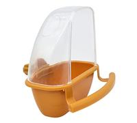 Mangeoire à oiseaux sans désordre pour cage - Distributeur de nourriture pour perroquet - Avec récipient pour perchoir - Pour perruches, calopsittes et conures