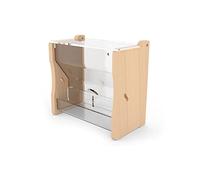 Mangeoire à oiseaux sans mesure pour cage Distributeur automatique de nourriture Récipient transparent pour perruches Conure Rutine Poules Caille Pas de mesure automatique Cage de nourriture pour