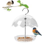 Mangeoire à oiseaux - Station d'oiseaux extérieure | Station d'alimentation transparente Oiseaux du passé, boîte à lunch pour oiseaux, plateau de suspension ouvert pour arbre balcon clôture pont patio