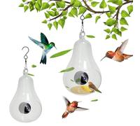 Mangeoire à oiseaux suspendue avec caméra HD 1080P, caméra vidéo à vision nocturne, prise en charge de la connexion à distance WiFi Hotspot avec téléphone portable, for l'observation des oiseaux en pl