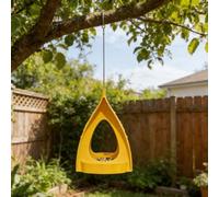 Mangeoire à oiseaux suspendue fabriquée à partir de forPLA pour une performance fiable dans différents environnements météorologiques, y compris la pluie, le soleil et le vent (blanc)