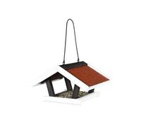 Mangeoire à oiseaux suspendue Natura 30 x 18 x 28 cm Noir et blanc