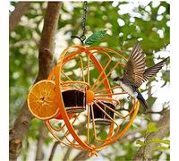 Mangeoire à oiseaux, tasse à gelée et mangeoire à fruits, adaptée pour la gelée et l'orange, adaptée pour les oiseaux qui boivent de la gelée de raisin et de l'orange, décoration de jardin en métal