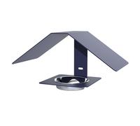 Mangeoire à Oiseaux Zéphyr Louis Moulin - Métal Bleu Robuste - Suspendue ou Murale - Design Moderne - Gamelle INOX Amovible - Résistante au Gel et UV - 31x16x14,5 cm