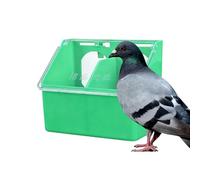 Mangeoire À Pigeons,Bol Étanche Robuste À Double Trou,Boîte À Manger pour Pigeons avec Couvercle | pour Perruche Caille Poulet Perroquet Volaille Extérieur Intérieur Cage Jardin Ferme