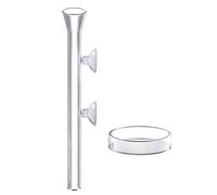 Mangeoire à poissons, distributeur d'aquarium, mangeoire directionnelle en acrylique, ventouse transparente, outil d'alimentation de vacances, tortue et crevettes, accessoire d'aquarium, tailles de 15
