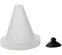 Mangeoire à poissons en forme de cône blanc de 7 cm avec hauteur d'aspiration professionnelle, mangeoires automatiques, poissons et animaux aquatiques