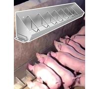 Mangeoire à porc en métal robuste pour le bétail, support de sol/suspendu, installation facile pour les fermes porcines et l'alimentation du poulet