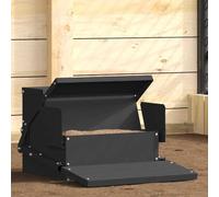 Mangeoire à poules avec mécanisme à pédale : distributeur automatique pour poules et mangeoire automatique pour poules comme mangeoire à pédale pour l'élevage de la volaille