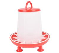 Mangeoire à Poulet de 3 kg mangeoire à volaille Anti-éclaboussures pour Poules/Canards/Poussins/Oiseaux Fournitures de Poussin en Plastique suspendues Amovibles avec Pattes Poulet Mange