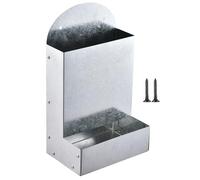 Mangeoire à poulet galvanisée - Mangeoire portable en métal | Distributeur automatique de grains | Mangeoire à grains de poulailler | Grand poulailler automatique portable en métal pour alimentation