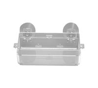 Mangeoire à rebord pour reptiles - Plat nourriture monté sur ventouse, matériau transparent robuste, conception résistante aux déversements, léger et portable | Bol d'alimentation pratique geckos, cam