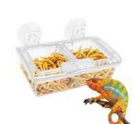 Mangeoire À Reptiles Bac Alimentaire Double Compartiment à Ventouse