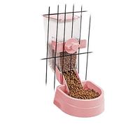 Mangeoire à suspendre pour animaux domestiques avec couvercle - 1 L - Distributeur automatique pour animaux de compagnie, idéal pour lapins, furets, chats, oiseaux et autres petits animaux