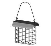 Mangeoire à toasts pour Oiseaux - Distributeur de Nourriture Suspendu pour gâteau Gras avec Treillis métallique et Support à gâteau | Idéal pour Le sébum, Les Blocs de et Les Boules de