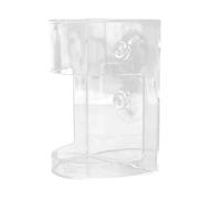 Mangeoire à ventouse pour aquarium, bol transparent, forte adsorption, fournitures d'alimentation de grande capacité, 10 x 7 x 5,5 cm, idéal pour les animaux aquatiques, les aquariums à domicile