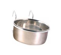 Trixie Ecuelle Inox Avec Support - 600ml - Ø12cm - Pour Perroquet Et Perruche