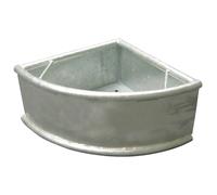 Mangeoire angulaire galva avecbouchon Kerbl Argenté 35 L