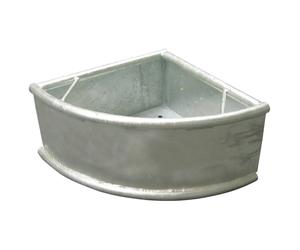 Mangeoire angulaire galva avecbouchon Kerbl Argenté 35 L
