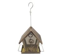 Mangeoire anti-écureuil | Mangeoire à oiseaux en maille métallique pour l'extérieur | Station d'alimentation pour pinsons résistant aux intempéries pour fenêtre, balcon, jardin, terrasse, cour, porche