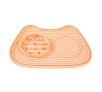 Mangeoire Anti-Glouton pour Chat Distributeur à Ventouse Anti-Étouffement à | Distributeur de Puzzle pour Plat de Pour Bandes De Yaourt Boîtes Nourriture Humide Et