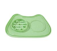 Mangeoire Anti-Glouton pour Chat | Distributeur à Ventouse Anti-Étouffement à Lécher,Plat Puzzle pour Friandises À Manger Lentement,pour Bandes De Yaourt Boîtes Nourriture Humide Et