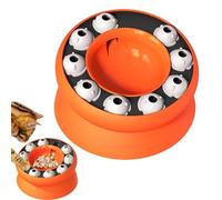 Mangeoire Anti-Glouton pour Chat,Gamelle Puzzle Rotative pour Nourriture Sèche - Accessoire Nourriture Séchée Jeu Mange-Lentement Pour Chaton Quotidien Voyage Intérieur Extérieur