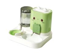 Mangeoire automatique 2 en 1 avec distributeur d'eau, bol d'alimentation portable amovible pour chats, petits chiens, chiots, matériau PP de qualité alimentaire, nourriture sèche de 1800 ml, capacité