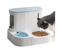 Mangeoire automatique 2 en 1 pour chat - 30,8 x 25,8 x 22,1 cm - Avec distributeur d'eau de 0,85 l - Gamelle amovible - Pour chatons et chiots - Pour l'intérieur et la maison