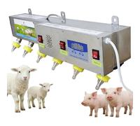 Mangeoire automatique à lait pour animaux avec 6 tétines, contrôle de la température et simulation sonore pour fermes et ranchs