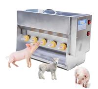 Mangeoire Automatique à Lait pour porcelets en Acier Inoxydable, Machine d'alimentation à Lait de bétail à 10 tétines avec contrôle de la température, Son de truie simulé pour porcelets, a 10 Nipples