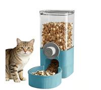 Mangeoire automatique à suspendre pour cage - Station d'alimentation automatique pour chats et chiens - Grande capacité - 1200 ml - Système d'alimentation amovible en plastique pour lapins - 22 x 20 x