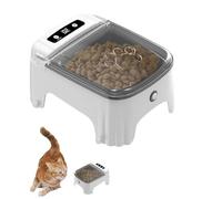 Mangeoire automatique avec interrupteur programmé pour chats et chiens, distributeur de nourriture pour animaux de compagnie avec grande capacité et interrupteurs sensibles thermiques