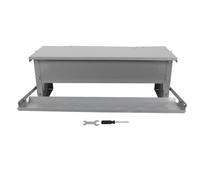 Mangeoire automatique de poulet | Feeder volaille en acier avec pédale et couvercle résistant aux intempéries | Alimentation pratique pour poulets / canards | Easy - Care Design