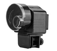 Mangeoire automatique en plastique durable noir pour aquarium avec minuteur
