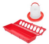 Mangeoire Automatique en Plastique pour Poules, Pigeons et Canetons 1 L | Distribution par Gravité, Conception Anti-basculement, Nettoyage Facile, Moins de Nourriture Renversée, pour Cage et Usage