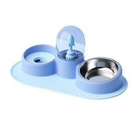 Mangeoire automatique et abreuvoir amovible pour animal domestique anti-renversement, fontaine à eau anti-fuite, inclinée, nourriture surélevée, distributeur automatique d'eau et de nourriture B