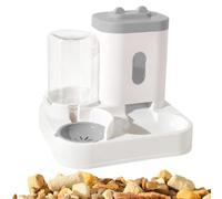 Mangeoire Automatique pour Animaux De Compagnie, Distributeur d'eau pour Animaux De Compagnie,Combiné 2 en 1 avec Bol en Acier Inoxydable pour Votre Chat Ou Votre Chien Bien-aimé