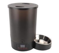 Mangeoire Automatique pour Animaux de Compagnie en Acier Inoxydable 3L, Conception à Structure Robuste, Distributeur de Grande capacité à Double Alimentation avec Baril Visible,