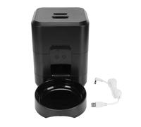 Mangeoire Automatique pour Animaux De Compagnie Intelligent WiFi Connecté Contrôle des Portions Chronométrées Distributeur De Nourriture Sèche pour Chats Chiens Multi Animaux (Noire)