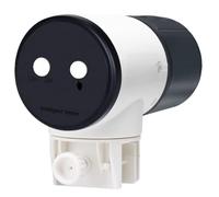 Mangeoire Automatique Pour Aquarium - Blanc, Programmable Numériquement, Distributeur De Nourriture De Précision, Tambour Rotatif À 3 Vitesses, Mangeoire De Vacances Pour Poissons, Portions Réglables,