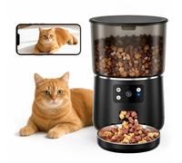 Mangeoire automatique pour chat 4 l avec caméra, 2,4 G/WiFi, pour petits | Alimentation automatique pour animaux de compagnie