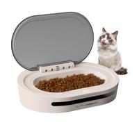 Mangeoire automatique pour chat - Anti-poussière - Avec interrupteur à capteur radar - Double alimentation - Pour intérieur et camping - Facile à utiliser
