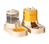 Mangeoire automatique pour chat avec distributeur d'eau de grande capacité | Abreuvoir antidérapant avec remplissage automatique, bols élégants pour l'alimentation du chien