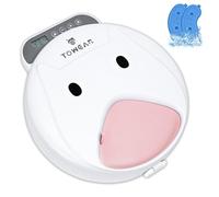 Mangeoire Automatique pour Chat avec Refroidissement, avec minuterie numérique pour Animaux de Compagnie humides ou secs, 4 Compartiments pour Nourriture pour Animaux de Compagnie de 240 ML chacun