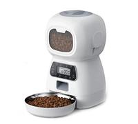 Mangeoire automatique pour chat de 3,5 L, contrôle intelligent par application WiFi, design sans fil et compact, diffusion automatique, distributeur automatique de nourriture sèche avec minuterie,