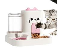 Mangeoire automatique pour chat - Distributeur de nourriture intelligente | Récipient de nourriture sèche de grande capacité de 6 L avec bol d'eau, minuterie programmable, design étanche pour chats