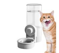 Mangeoire automatique pour chat - Distributeur d'eau portable | Gamelle à suspendre pour chiens et lapins - Mangeoire pour croquettes sèches, design résistant aux déversements avec bouteille amovible