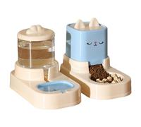 Mangeoire automatique pour chat et distributeur d'eau | Grande capacité avec fonction de remplissage automatique, élégant abreuvoir antidérapant et gamelles d'alimentation pour chien