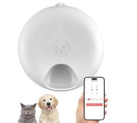 Mangeoire automatique pour chat - Mangeoire intelligente à 6 repas avec boîtes en cristal de glace amovibles, distributeur de nourriture pour chat et chien contrôlé par application, verrouillage
